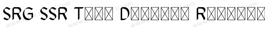 SRG SSR Type Display Regular Regula字体转换